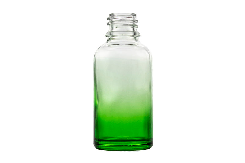 30ml Gradient Green Euro Round Glass Bottle