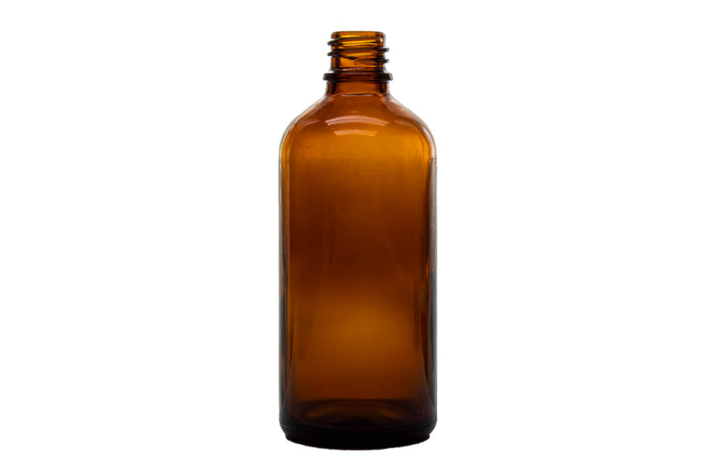 120ml Amber Euro Round Glass Bottle