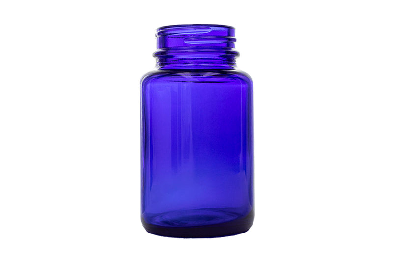 100 CC Blue Glass Packer Bottle