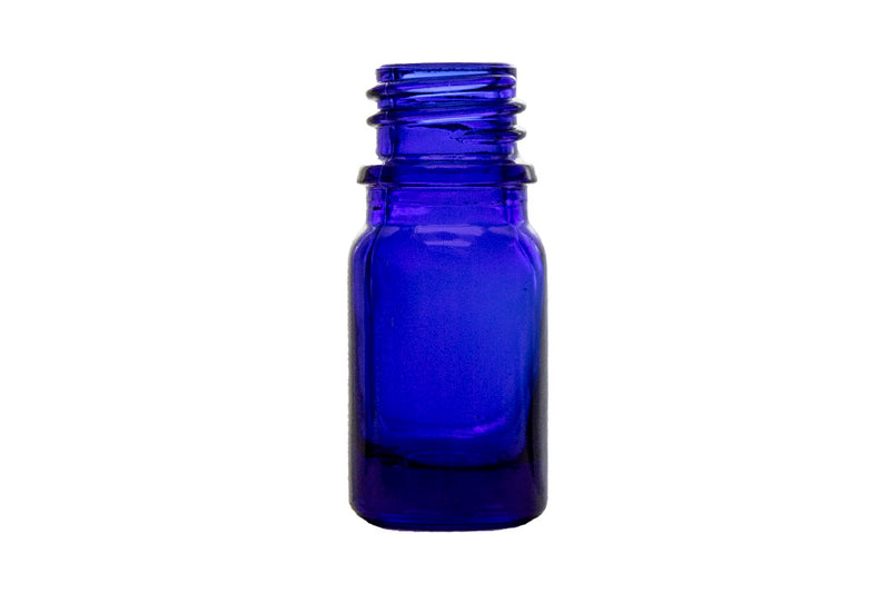 5ml Blue Euro Round Glass Bottle