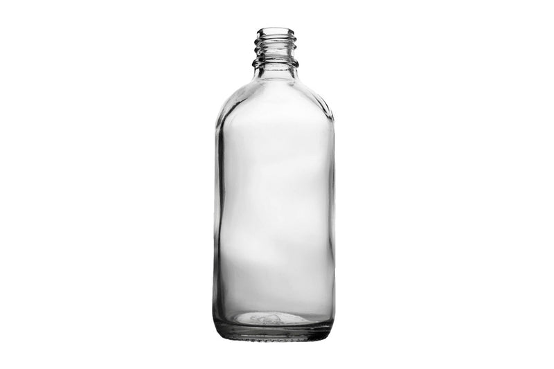 100ml Clear Euro Round Glass Bottle