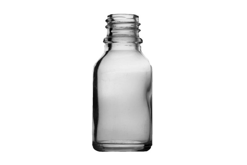 15ml Clear Euro Round Glass Bottle