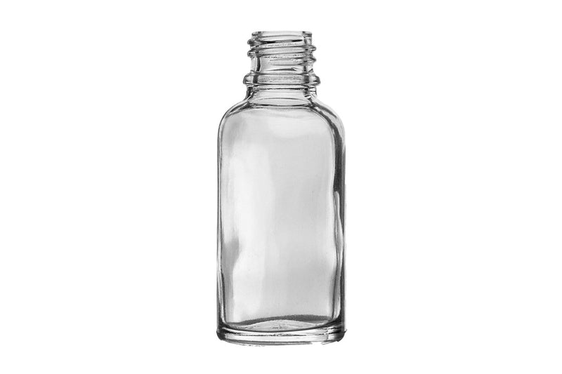30ml Clear Euro Round Glass Bottle